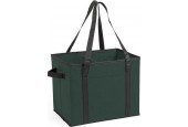 Auto kofferbak/kasten organizer tas groen vouwbaar 34 x 28 x 25 cm - Vouwbaar - Auto opberg accessoires