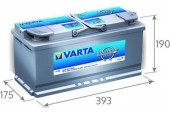 Varta Start Stop Plus H15 accu 12V 105Ah(20h)