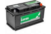 Lucas Premium Auto Accu | 12V 100AH 830 CCA | + Pool Rechts / - Pool Links | Voetbevestiging