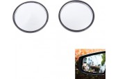 Car Blind Spot Achteraanzicht Wide Angle Mirror, Diameter: 5.3cm (zwart)