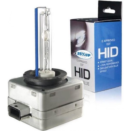 Blanco HID-Xenon lamp D1S 5000K 25% UP + E-Keur, 1 stuk