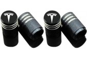 Tesla model 3 aluminium ventieldoppen - Zwart