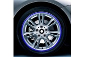 15 inch reflecterende sticker met wielnaaf voor luxe auto (blauw)