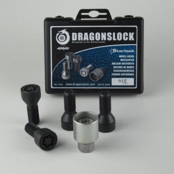 Dragonslock Velgenslot - Wielslot Set Mini Paceman Vanaf 2012 - Verzinkt - Zwart Gecoat - Beste Keus