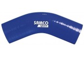 Samco Sport Samco Siliconen slang 45 graden bocht - Lengte 102mm - Ø45mm - Blauw
