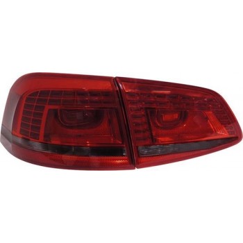Depo Set LED Achterlichten passend voor Volkswagen Passat 3C Facelift 2011-2014 - Rood/Smoke