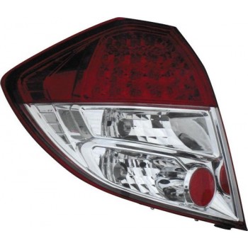 AutoStyle Set LED Achterlichten passend voor Honda Jazz 2008- - Rood/Helder