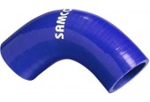 Samco Sport Samco Siliconen slang 90 graden bocht - Lengte 63mm - Ø11mm - Blauw