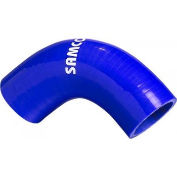 Samco Sport Samco Siliconen slang 90 graden bocht olie en diesel resistent - Lengte 63mm - Ø6.5mm - Blauw