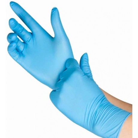 Nitril Wegwerp handschoenen - Poedervrij, latexvrij, nitrile Blauw - Maat S - 100 stuks