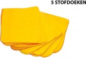 Sorprese - 5 stuks - gele stofdoeken - 40 x 50 GROOT - stofdoek - stofdoeken