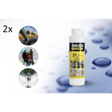 2x Nano Tech Protector Vloeistof - Glas Coating - Vuilafstotend Wondermiddel - Auto/Douchewand/Badkamer