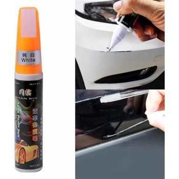 Autokrasreparatie Auto-onderhoud Krasverwijderaar Onderhoud Verfverzorging Auto-verf Pen (wit)