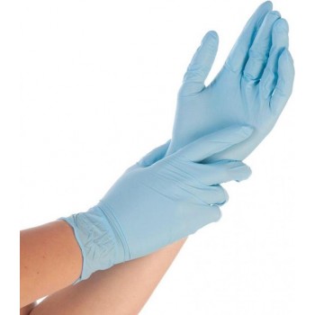 Hygostar Nitril handschoenen blauw - poedervrij - maat XS - 100 stuks