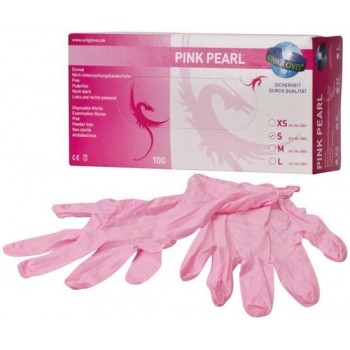 Nitril handschoenen roze - maat S - 100 stuks