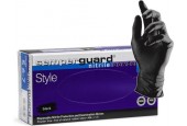 Zwarte poedervrije nitril handschoenen - maat S - 100 stuks