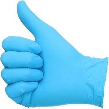 Abena Nitrile medische handschoenen blauw poedervrij  - S - 100 Stuks