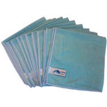 Flipper - 10 x microvezeldoek blauw - 35 x 35 cm - Suede - Extra zachte doek