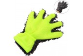 WiseGoods - Microvezel Handschoen - Auto Schoonmaken - Huis, Tuin en Keuken - Dubbelzijdige Handschoen - Grijs / Groen
