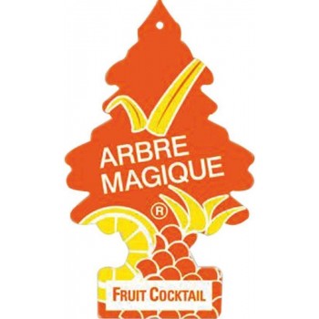 Arbre Magique Luchtverfrisser 12 X 7 Cm Fruit Cocktail Oranje