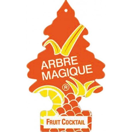 Arbre Magique Luchtverfrisser 12 X 7 Cm Fruit Cocktail Oranje