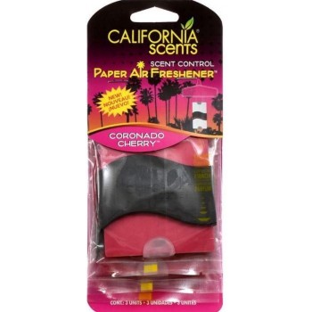 California Scents Luchtverfrisser Coronado Cherry Roze 3 Stuks
