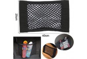 Kofferbak organiser | zelfklevende opberg netten | elastisch | set van 2 | zwart