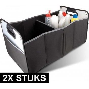 2x stuks auto kofferbak organizer tassen 35 x 30 x 60 cm - opbergen en opruimen accessoires