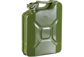 relaxdays benzine jerrycan - 10 liter - voor brandstof - metaal - benzine kan - groen