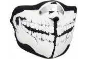 Mondkap Skimasker Skelet Tanden Print Zwart / Wit