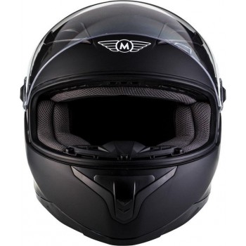 MOTO • MATT BLACK • L • Helm - Motorhelm - Integraalhelm - Scooterhelm - Motor - Scooter - Brommer