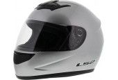 LS2 FF350 Helm Single Mono glans zilver