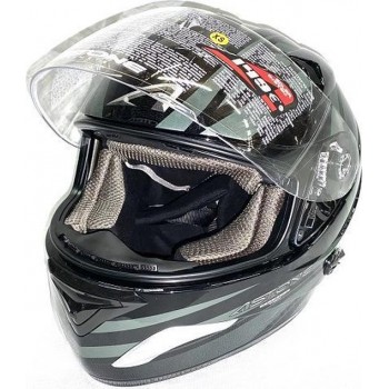 Astone Systeem Helm Graphic Target Black Gray Maat XS ECE Gekwalificeerd