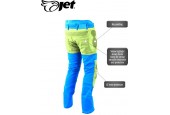 JET - Motorbroek Spijkerboek - Kevlar Safety Broeken Aramide gevoerd CE - Protectie Stretch Panels Tech Pro (Blauw, W 34 L 34)