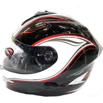 Astone Helm Marquis Red / Rood Zwart Maat XS ECE Gekwalificeerd