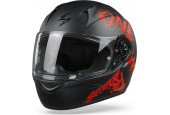 Scorpion EXO-390 Oneway Black Red Full Face Helmet L