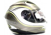 Astone Helm Graphic Marquis Green/ Groen Zilver maat M ECE Gekwalificeerd