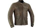 Segura Jayzer Brown Khaki Leather Motorcycle Jacket M