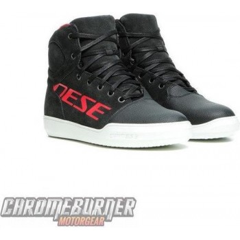 Dainese York D-WP Dark Carbon Red Motorcycle Shoes 39
