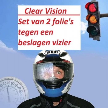 Clear Vision Nano sticker Anti regen, anti fog, anti mist, anti condens, geen beslagen vizier, beschermingsfilm