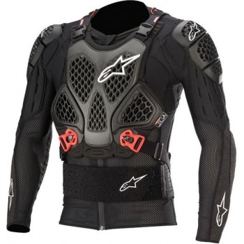 Alpinestars Bionic Tech V2 Protection Black Red Textile Motorcycle Jacket S