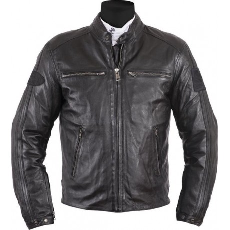 Helstons ACE Rag Black Black Leather Motorcycle Jacket L