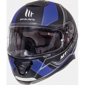 Helm MT Thunder III sv Trace zwart/blauw L