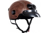Airwheel C6 Brown Leather Motorcycle Helmet L