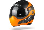 ROOF BoXXer Fuzo Mat Oranje Zwart Systeemhelm - Motorhelm - Maat M/S