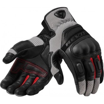 REV'IT! Dirt 3 Black Red Motorcycle Gloves XL
