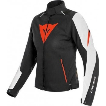Dainese Laguna Seca 3 Lady D-Dry White Fluo-Red Black Jacket 42
