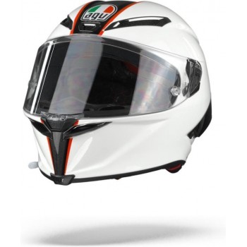 AGV PISTA GP RR SCUDERIA CARBON WIT ROOD INTEGRAALHELM MS