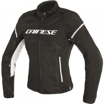 Dainese Air Frame D1 Lady Black Black White Textile Motorcycle Jacket 40
