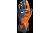 Dainese Carbon 3 Long Black Iris Flame Orange Fluo Red Motorcycle Gloves L
